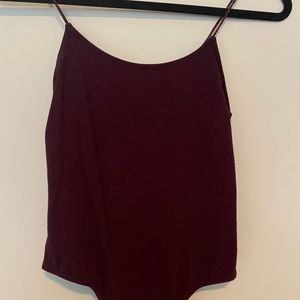 Maroon body suit